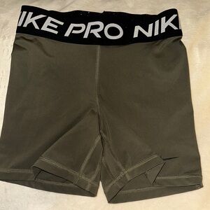 Nike Women's Athletic Shorts in Olive